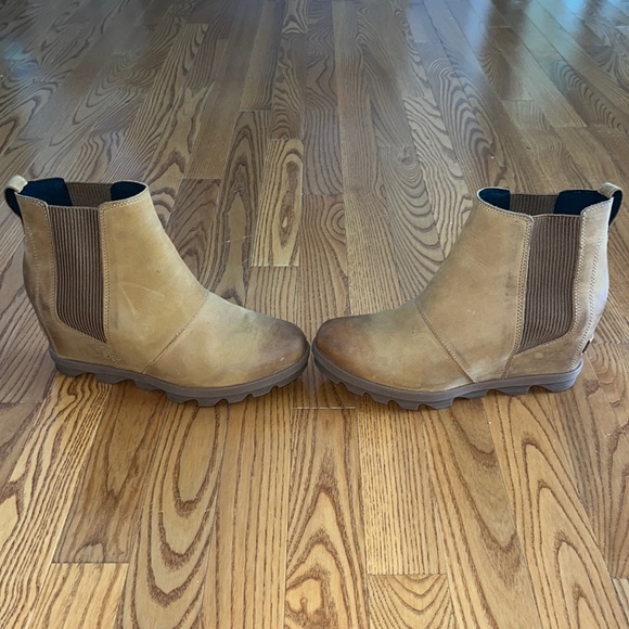 SOREL Lea Wedge camel light tan Boots- SIZE 9πͺ π₯ π« π₯ HOT BOOTIE! - Picture 3 of 9